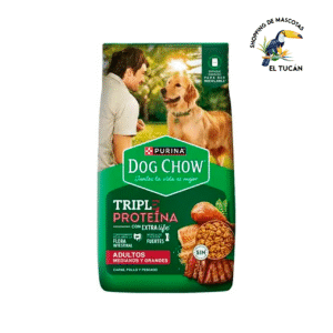 DOG CHOW ADULTO MEDIANO & GRANDE TRIPLE PROTEINA X 21 KG