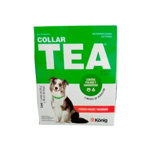 COLLAR TEA PERRO CHICO Y MEDIANO PULGA Y GARAPATA 28G X 48CM