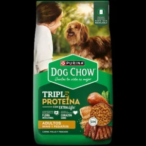 DOG CHOW ADULTO MINI & PEQUEÑO CARNE POLLO Y PESCADO X 20 KG