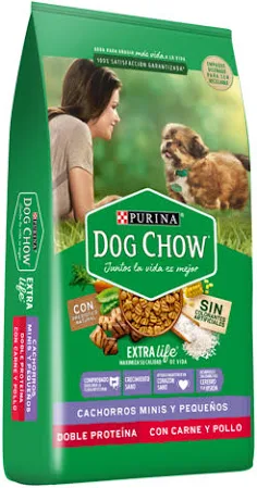DOG CHOW CACHORRO CARNE Y POLLO MINI & PEQUEÑO X 21 KG