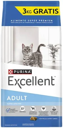 EXCELLENT ADULT CAT X 18 KG (15+3)