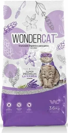 GRANULADO WONDERCAT LAVANDA X 3,6 KG