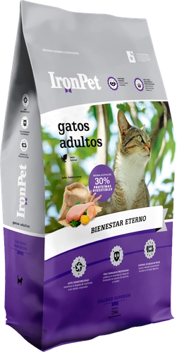 IRON PET GATO ADULTO SABOR CALAMAR X 7,5 KG