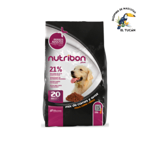 NUTRIBON PLUS PERRO ADULTO MIX CARNE Y ARROZ 21% x 20 kg