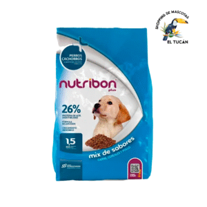 NUTRIBON PLUS PERRO CACHORRO MIX SABORES CARNE CEREAL Y POLLO x 15 kg