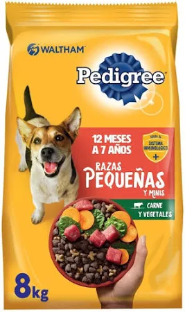 PEDIGREE RAZA PEQUEÑA Y MINI X 8 KG