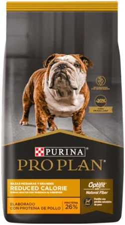 PRO PLAN REDUCED CALORIE RAZA MEDIANA & GRANDE X 12 KG