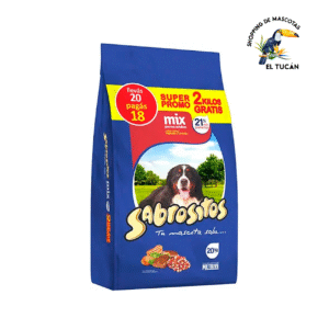 SABROSITOS Perro Mix Carne, Cereales y Vegetales x 22 kg (20+2)