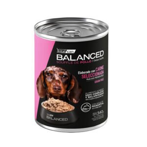 VITALCAN BALANCED SOUFFLE DE CARNE PERRO CACHORRO LATA 340G