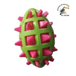 JUGUETE PELOTA RUGBY PINCHE 14 CM