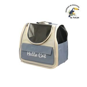 BOLSO TRANSPORTE CON VISOR Y BOLSILLO HELLO CAT