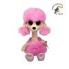 PELUCHE PERRO CANICHE ROSA