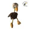 AVESTRUZ MARRON CON SOGA 30 CM
