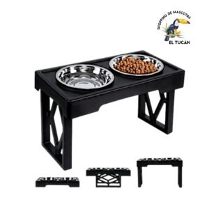 white-Photoroom (83) COMEDERO/BEBEDERO DOBLE ALTURA PLATO DE ACERO