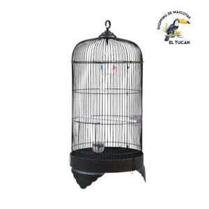 JAULA PAJARO NEGRA 34X75 CM