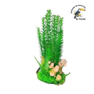 PLANTA JUNGLA PLASTICA CON BASE 25CM