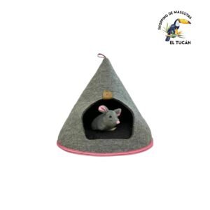 CASITA TERMICA HAMSTER CON FIELTRO 15 diam x 15 alto cm