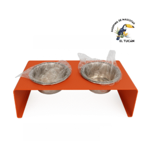 comederos robusto color doble 2 COMEDERO METALICO ROBUSTO DOBLE