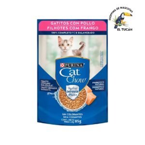 A (14) Cat Chow Gatitos con pollo 85g